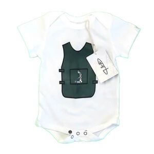 Garb Boys White | Green Onesie size: 0-3 Months